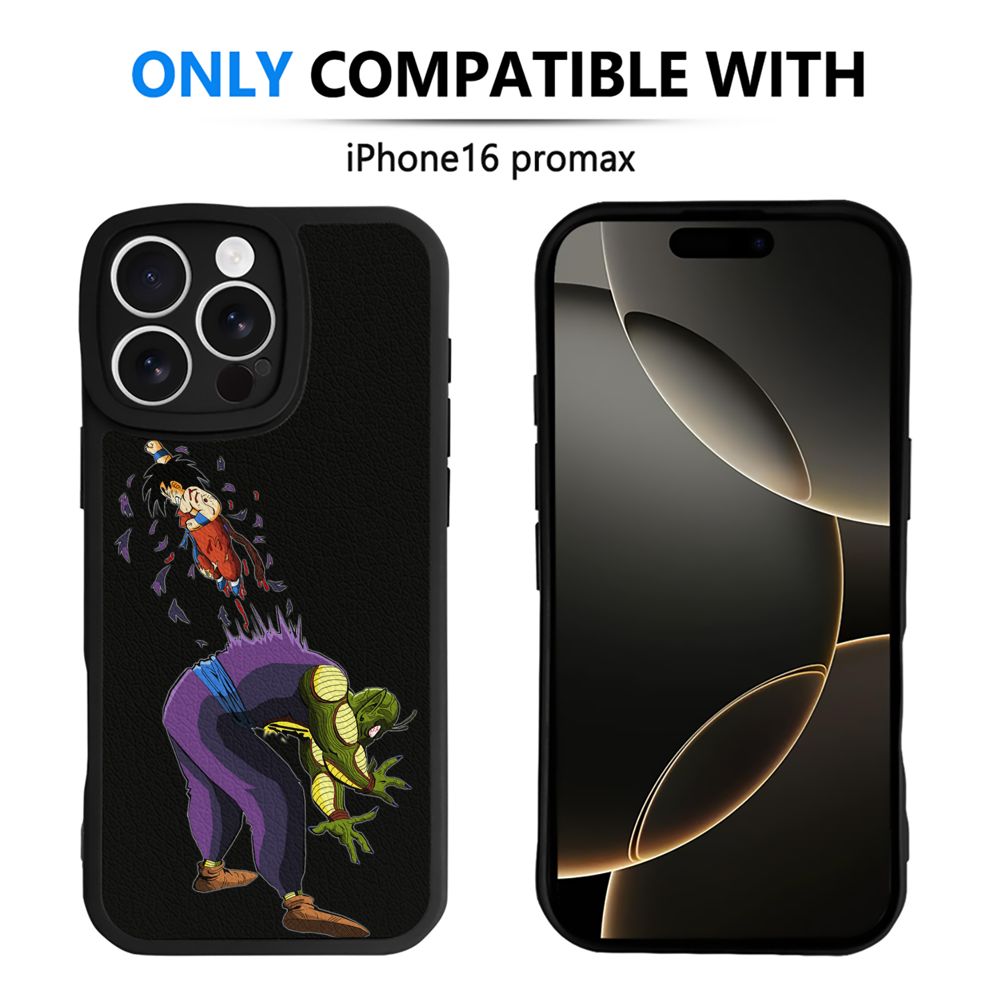 （画像用） ドラゴンボール DRAGON BALL 【iPhone 16シリーズ対応】シリコンスマホケース（レザー調） 材質：シリコン